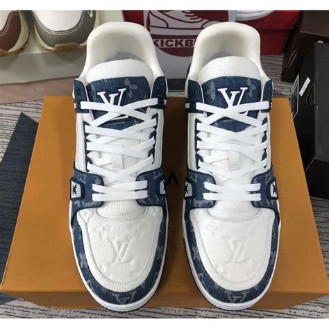 lv shoes sneakers factory store|lv sneakers blue and white.